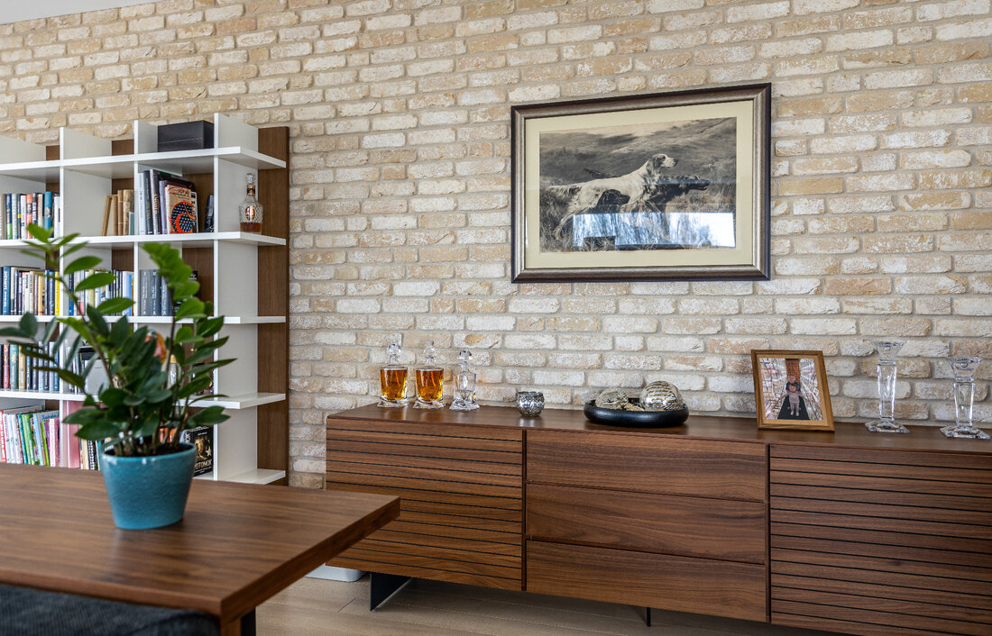 Tehlový obklad Antica Beige v interiéri od Rustique.sk